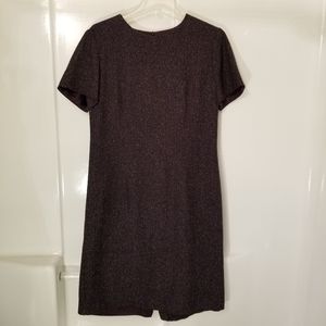 TALBOTS  Mini dress size 12 navy wool blend sheath